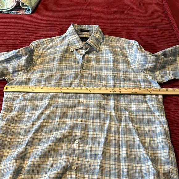 Calder Carmel Linen Limited Edition Button Down Shirt. Size Large. - Picture 13 of 14